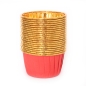 Preview: Baking Cups - Red-Gold